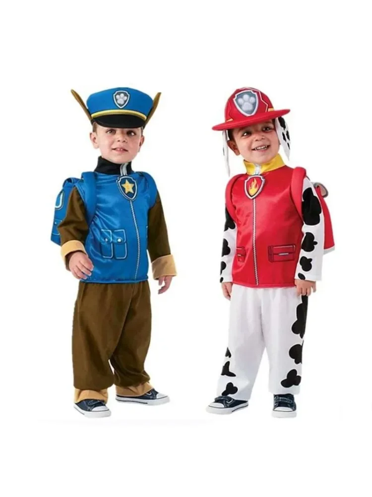 Heißes Paw Patrol Cosplay Cartoon-Kostüm, kreatives Bühnenoutfit, Chase Skye Verkleidung, Geburtstagsgeschenk