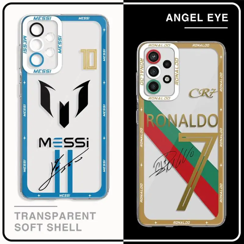 Football Spuerstar M-messi-CR77 Phone Case for Honor 90 Lite X7b X8b X9b x9a 5G Y9 Prime 2019 Shockproof Clear Silicone Cover