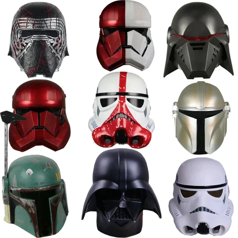 

ABC123New 2025 The Mandalorian PVC Helmet Cosplay Mask Warrior Soldier Darth Vader Stormtrooper Prop ★ ❤ ☆x,3;b'2.