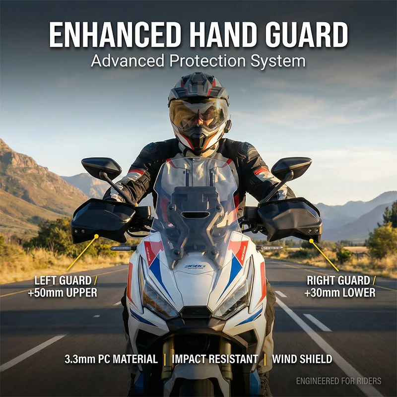 

For 368G 552G 400G 2025 2026 All Years Handlebar Wind Deflectors Motorcycle HandGuard Shield Hand Guard Protector Windshield