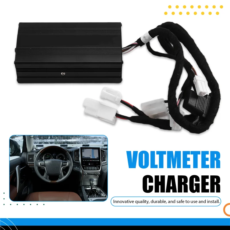 

A85E-For Toyota Land Cruiser 200 LC200 2008-2015 Car Rear Seat USB Socket Port Voltmeter Charger Rocker Switch Multifunctional
