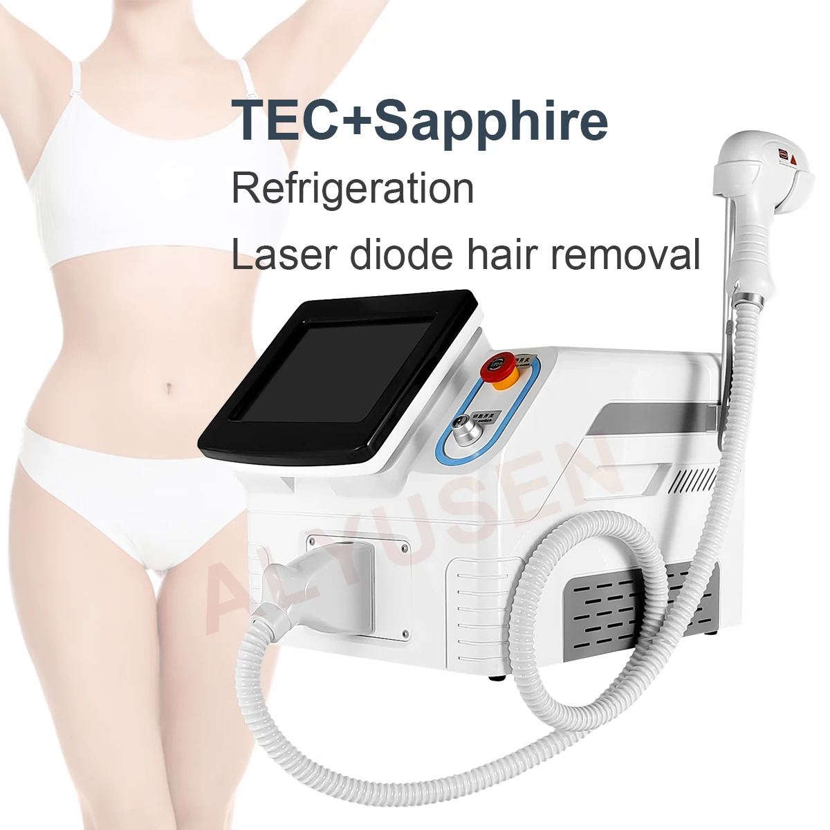 

Diode Laser Hair Removal Professional Machine Underarms Bikini Line Hair Remover Painfree Depilation Beauty Salon Spa Equipment