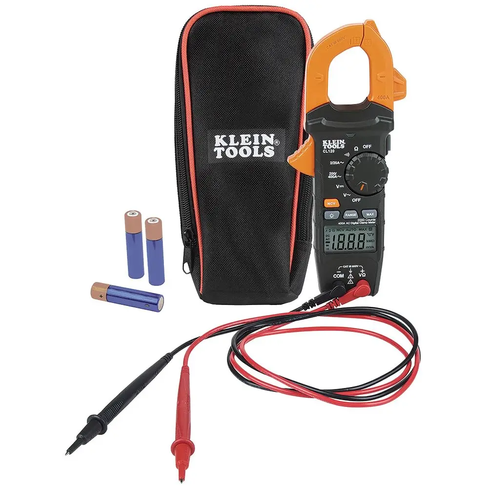 

Auto-Ranging Digital Clamp Meter, Measures AC/DC Voltage, Resistance, Continuity with Non-Contact Tester