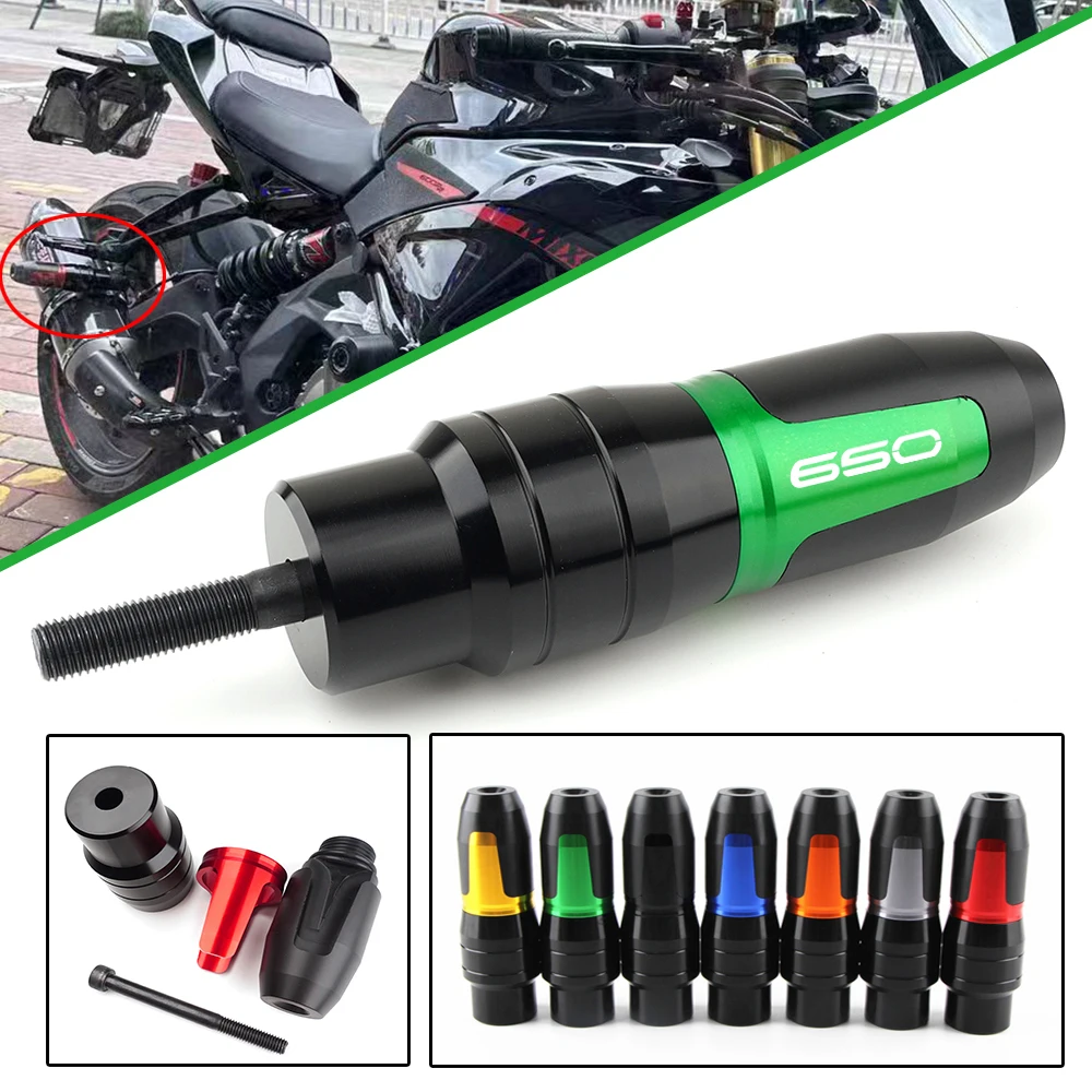 High Quality Mtorcycle Accessories Frame Anti Crash Pad Exhaust Sliders Protector Falling Protection For KAWASAKI Z650 Z 650