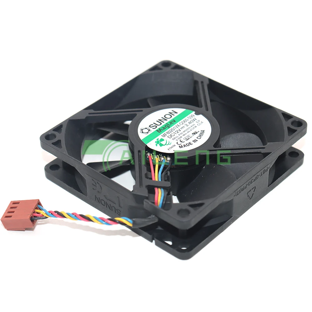 MF80201VX-Q060-S99 8020 Dc 12V 2.4W Voor Dell W52D3-A00 80*80*20Mm 40.8cfm 0.219a Stille Stille Axiale Koelventilator