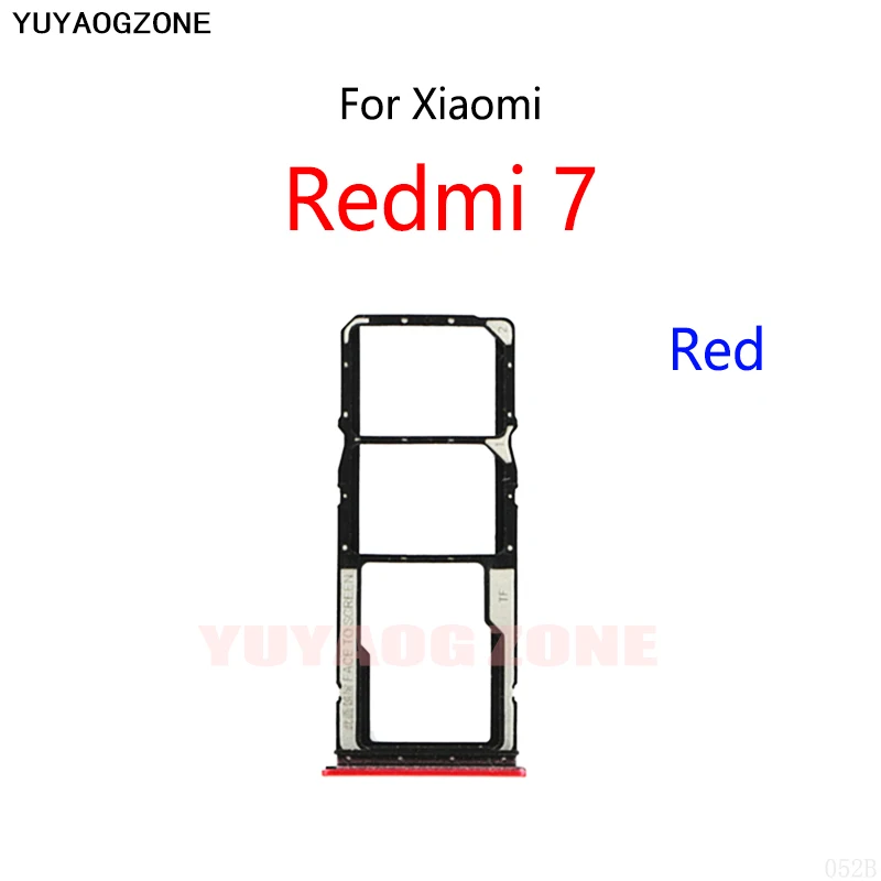 SIM Card Slot Tray Holder Sim Card Reader Socket For Xiaomi Redmi 7 / Redmi Y3