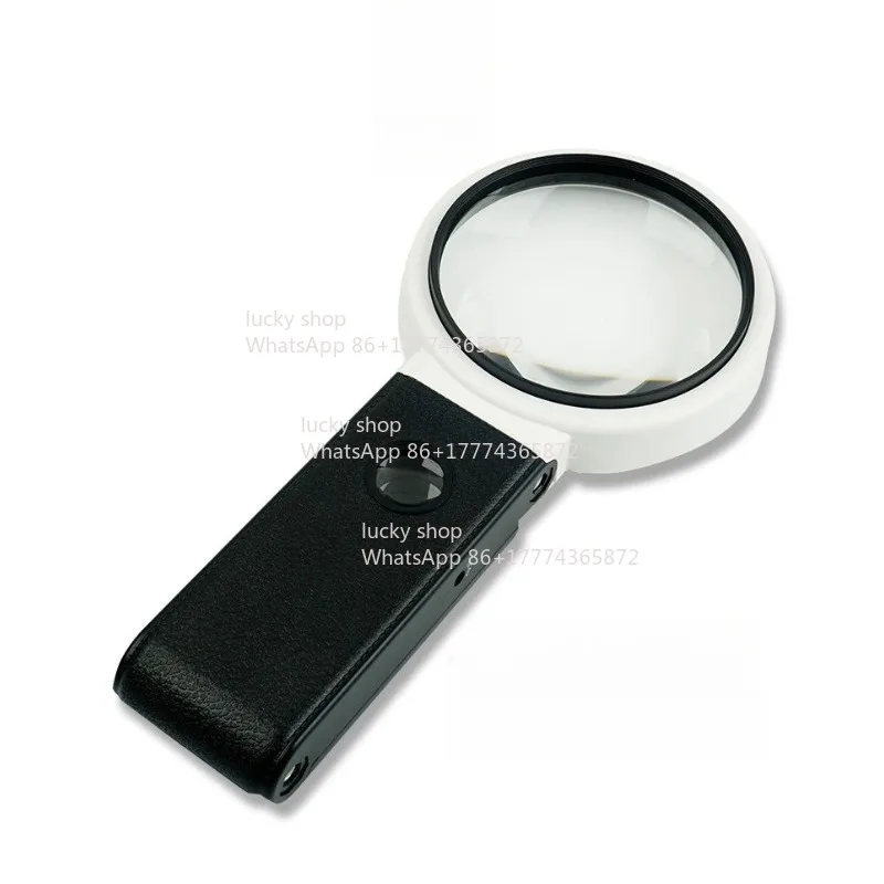 Bench Magnifying Glass 10 Times Maintenance Table with High Definition Reading Engraving with Lamp