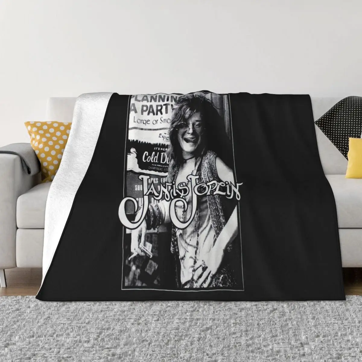 Janis Joplin Personality Children Vacation Newest Creative Oversize Style Pride Family Plus Size Newest Throw Blanket