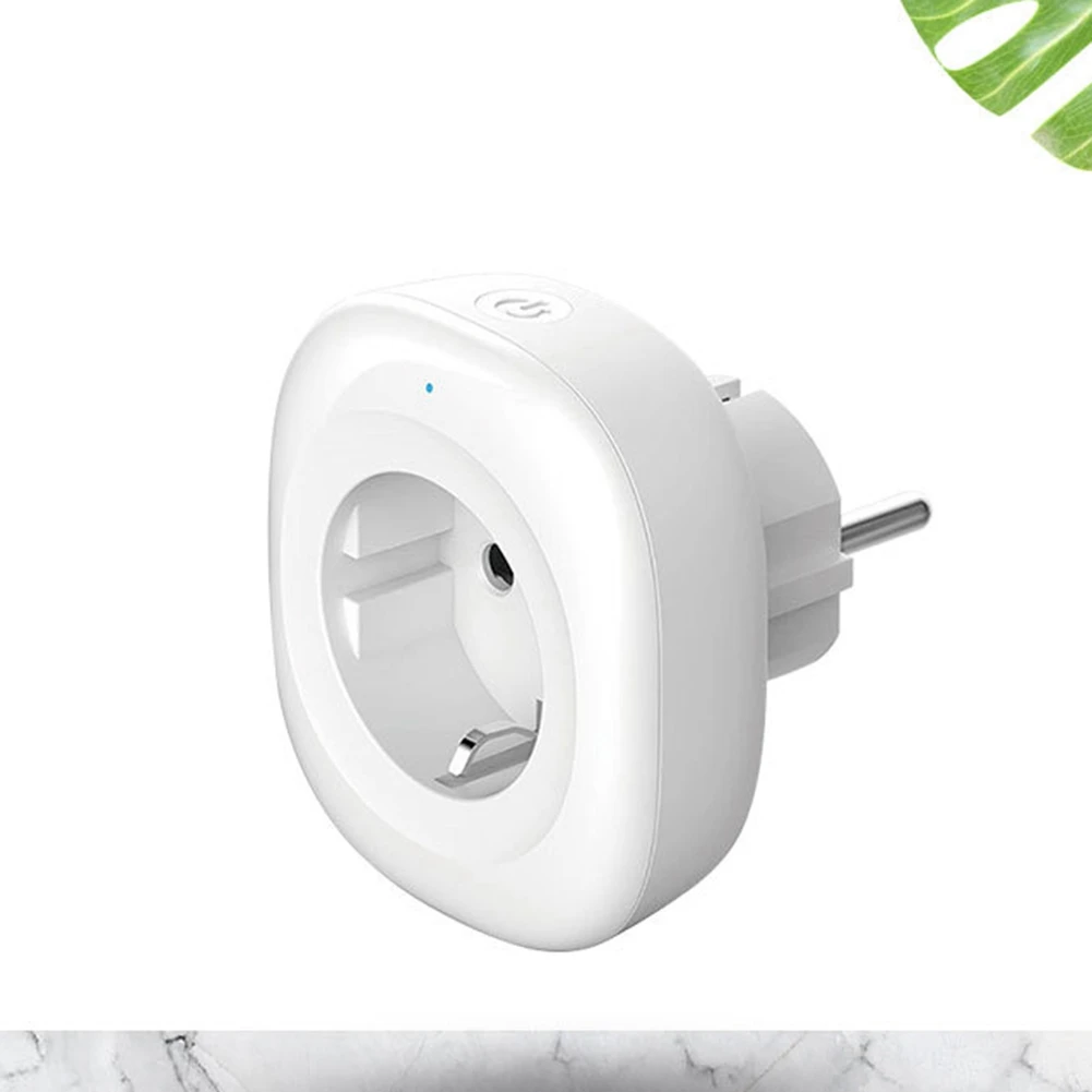 Zigbee Plug soket dinding EU 16A, Adaptor cerdas mendukung pemantauan kontrol suara jarak jauh untuk Alexa Tuya rumah pintar colokan EU