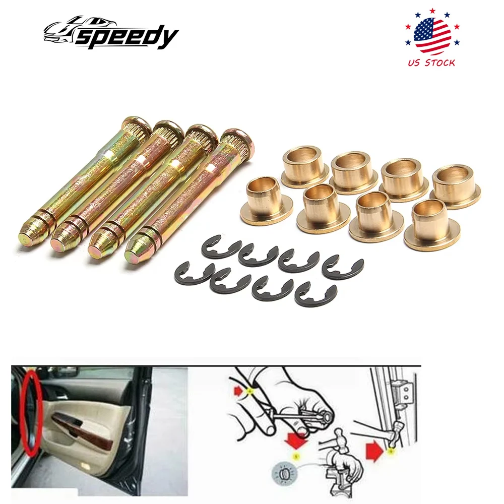 

Car Door Hinge Pin Bushing Repair Kit For Honda Civic Accord CR-V CRX CX DX EX SI EG6 B16 D16 EK EG EH EJ