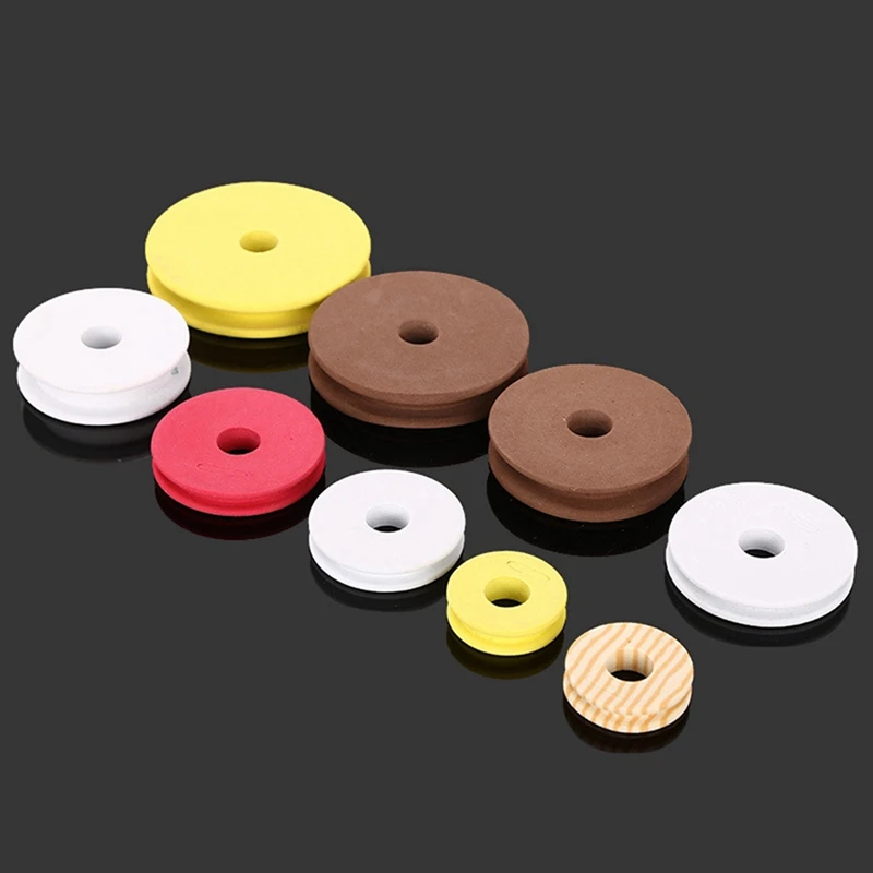 ABKD 100PCS Round Spools Foam Big Spool Fishing Reel Spool Fishing Spools Fishing Tackle Random Color Foam