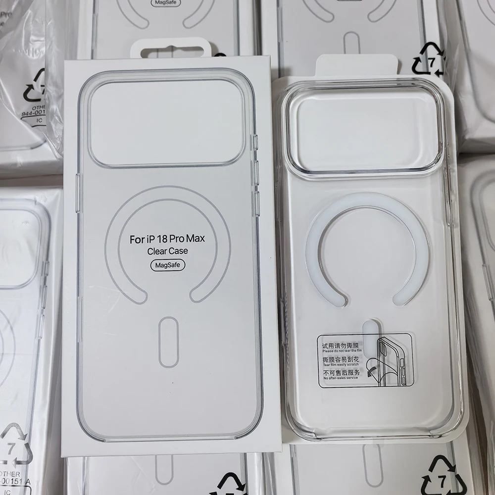 Original Magnetic For Magsafe Case For iPhone 18 17 16 15 14 13 12 Pro Max Air Clear Shockproof With Touch Camera Button