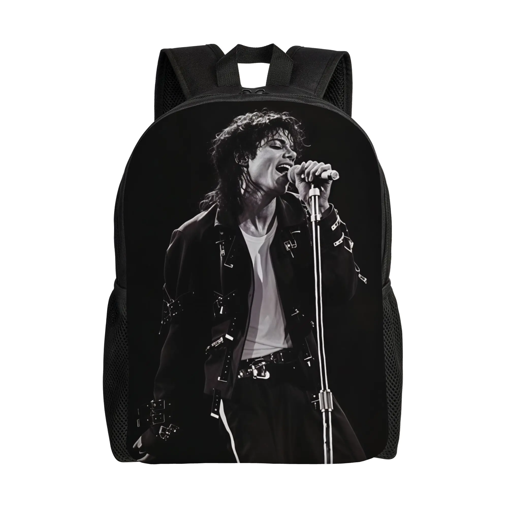Michael Jackson King of Pop MJ Backpack  Stylish Backpacks Student Unisex University Breathable High School Bags Design Rucksack