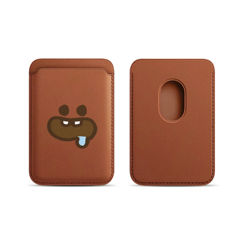 Foodie Cartoon Leder-Kartenetui Handyhülle Kartenhalter für Magnetische Hülle Geeignet für alle iPhone Magsafe Karten-Handy-Rückseiten-Taschen – Detail 19