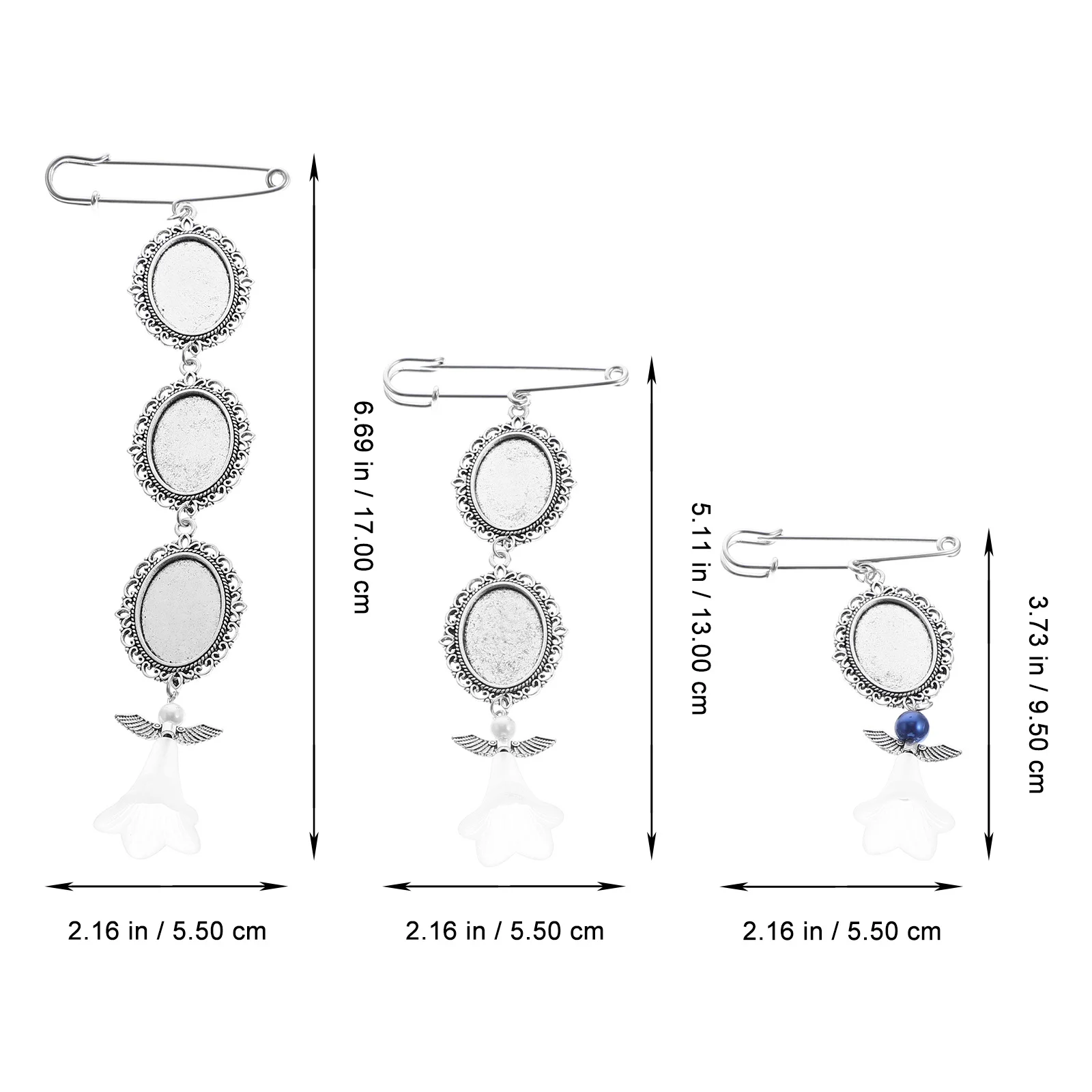 

3Pcs Wedding Bouquet Photo Charms Premium Alloy Glass Memorial Photo Frame Charms Clip Design for DIY Jewelry Bracelets