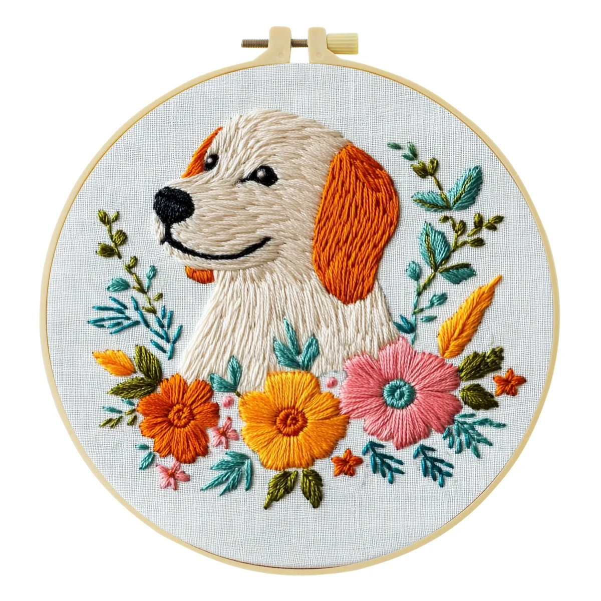 Neues DIY Tier-Stickerei-Set für Anfänger, Heim-Nähhandwerk-Kit, Stickerei-Set, Geschenk-Muster, Handgemachte Dekoration – Detail 5