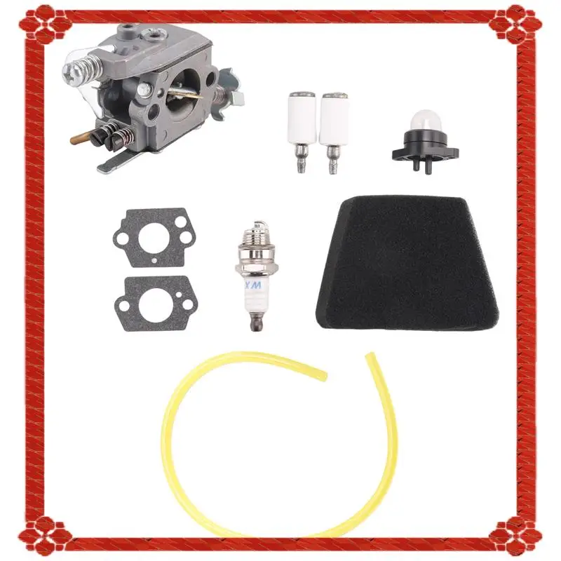 パートナー351 352 370 371 390 391 401 420 422チェーンソー用キャブレターエアフィルターセット、ウォルブロ33-29用、24時間配送、5300718-21