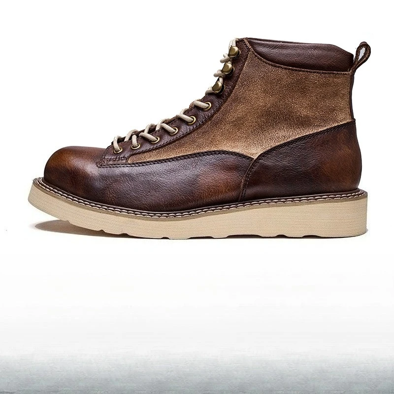 Handmade Mens Ankle Oxford Boots Luxury Genuine Leather 2026 Autumn Fashion British Style Outdoor Casual Business Shoes Male - view 6
