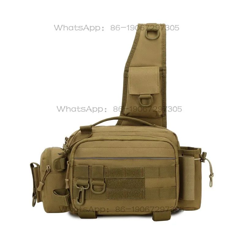 

Многофункциональный мужской рюкзак-сумка через плечо для хранения удочек и снастей для рыбалки на открытом воздухе