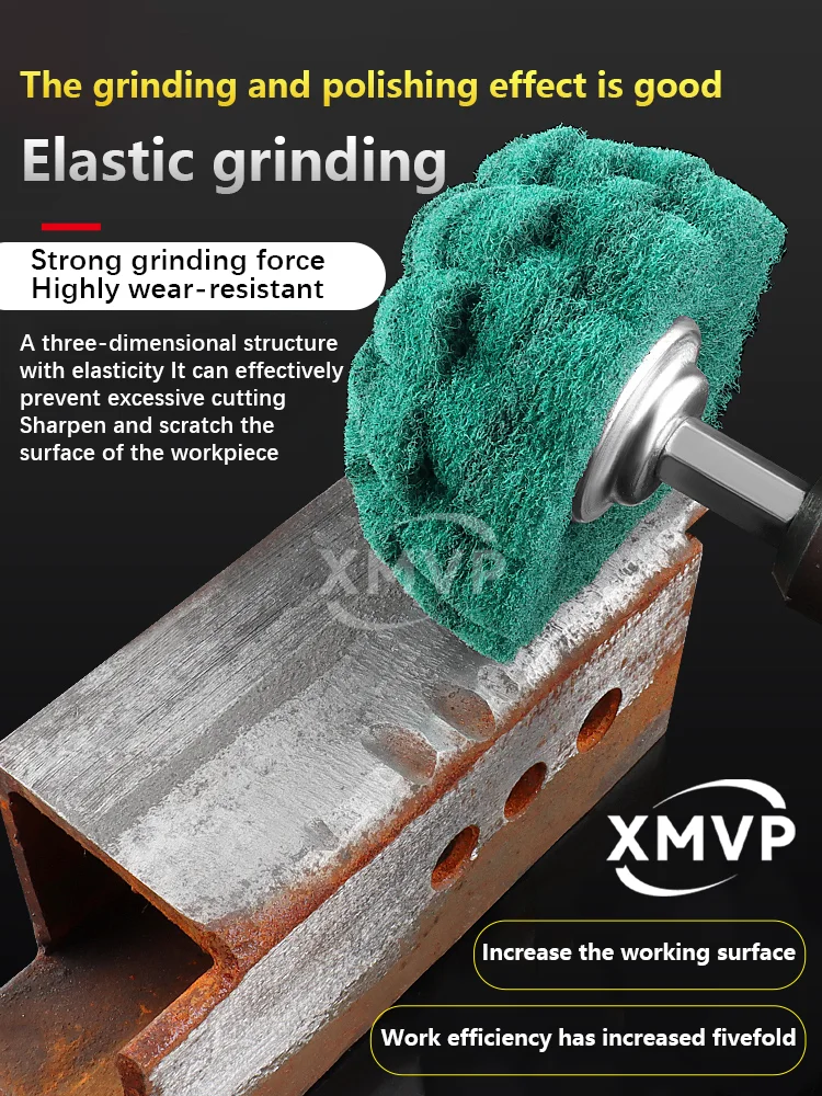 

Грибовидная шлифовальная головка с ручкой, полировальный круг из нейлонового волокна, инструмент для удаления ржавчины и шлифовальный станок, проволока из нержавеющей стали.