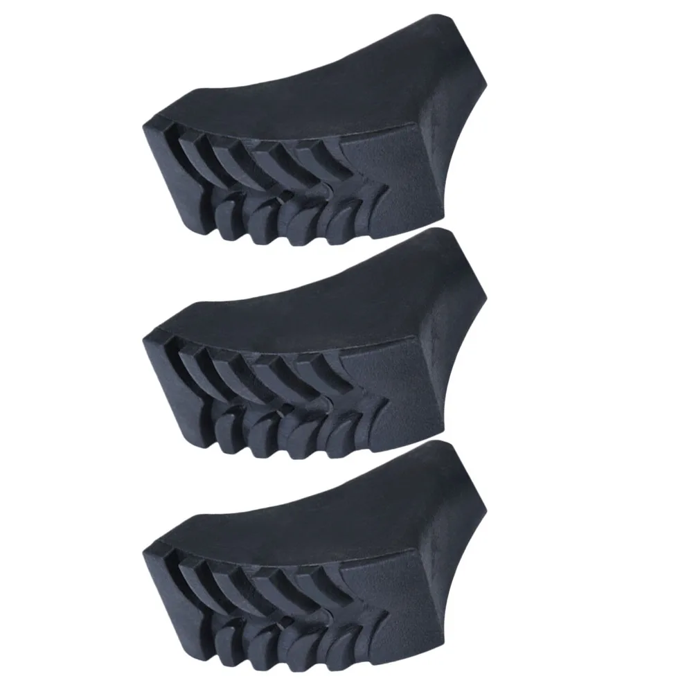 

3pcs Anti-Slip Hiking Stick Covers Durable Outdoor Alpenstock Tips Protector For Elderly Practical Walking Accessories