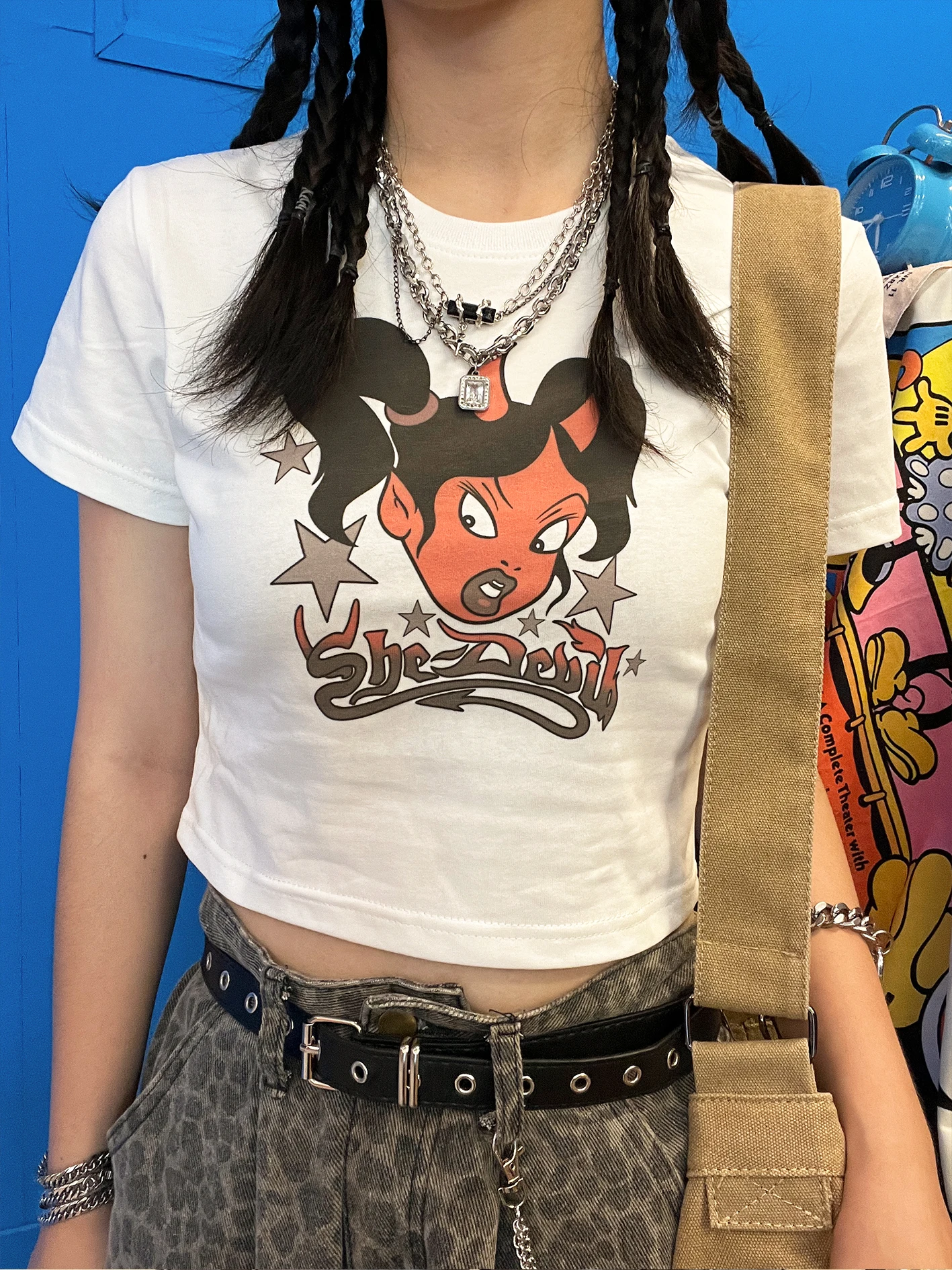 Shop Manager's Recommended Half Sleeve T-Shirt for Girls Slimming Funny Style Summer Anti-Aging Hot Sale Item by Wang Studio