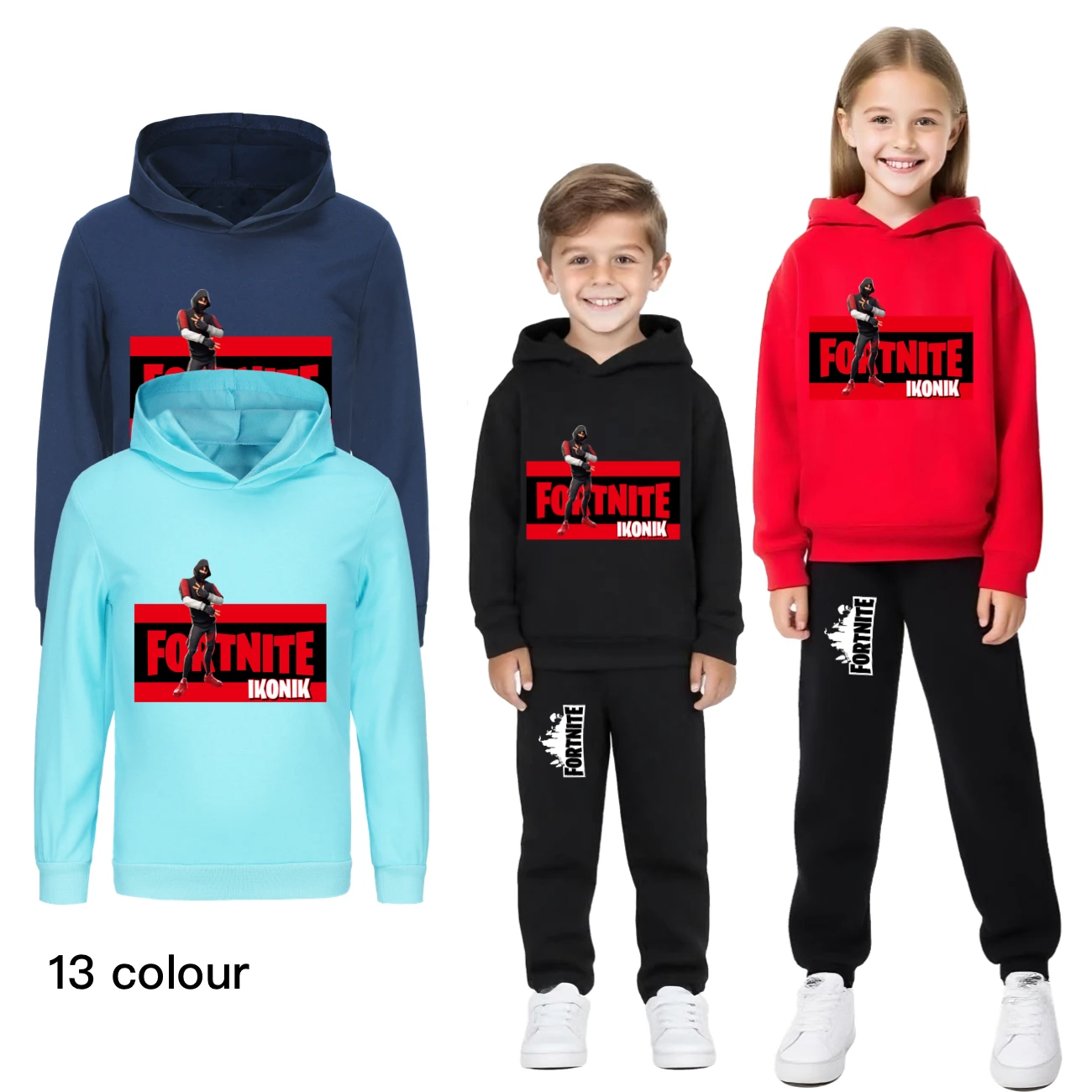 Fortnite, abrigos de manga larga para niños, sudadera con capucha para primavera y otoño, ropa informal para niñas, sudaderas con capucha para adolescentes, ropa para niños 986