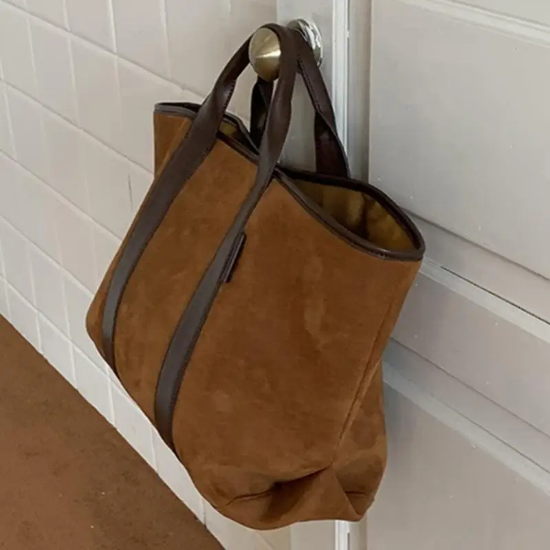 

340D Women Slouchy Bag Fashion Handbag All-matching Work Bag Large Capacity Top Handle Bag Korean Styles Shoulder Bag