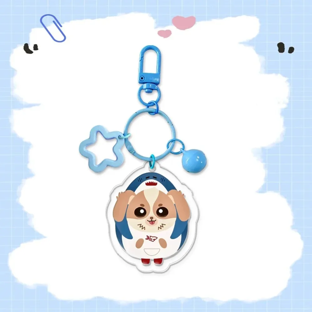 Cute Cartoon Acrylic Keychain with Star & Bell Thai Drama Cp Character Thailand Gmmtv Bag Charms Pendant Fans Collectible Gift view 2