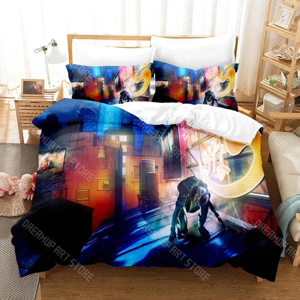 3D Printed Ghost in the Anime Shell Bedding Set for Boys Girls Duvet Cover Pillowcase Twin Queen King Full Single Double Sizes