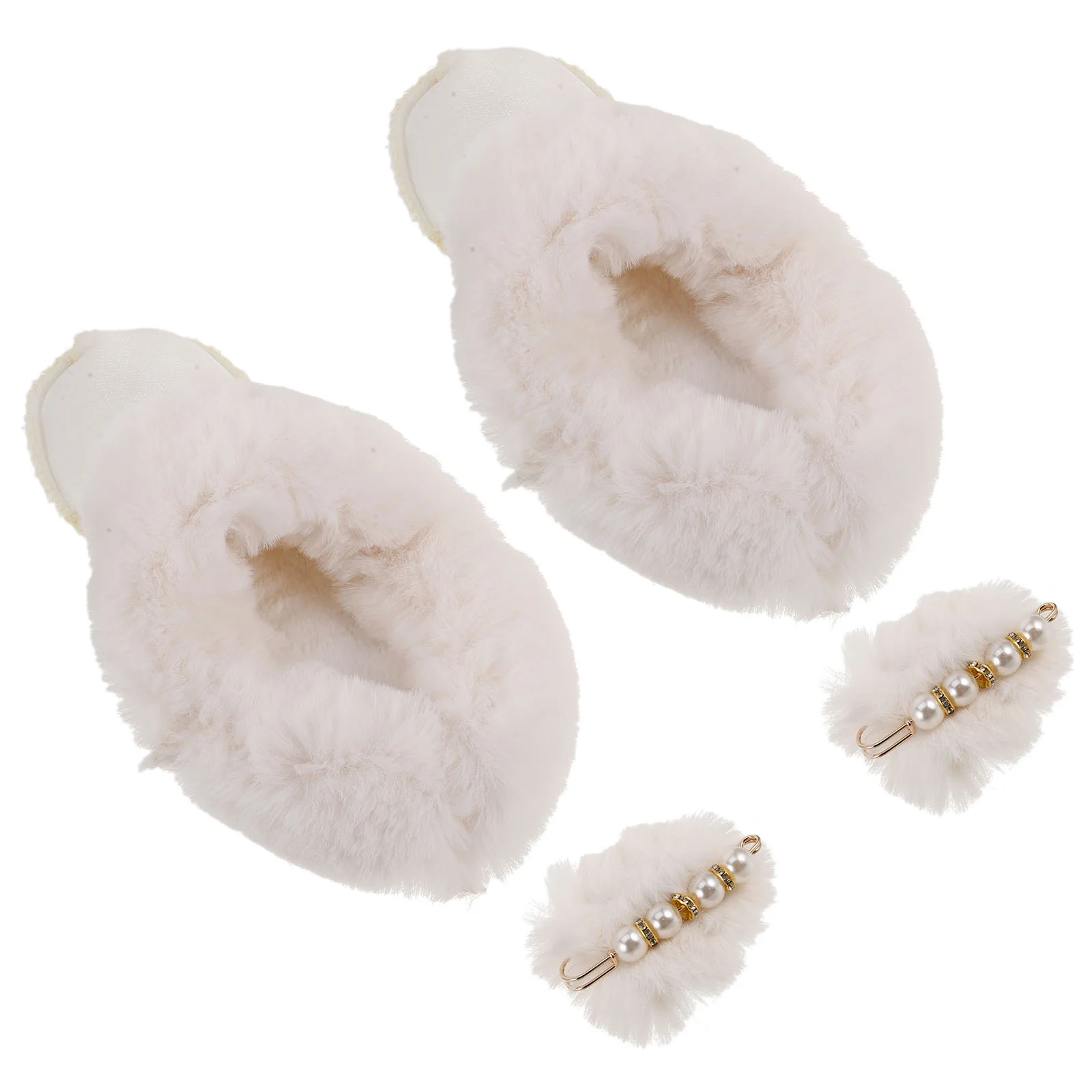 

Shoe Covers Fuzzy Slipper Insoles Plush Slippers Liner Clogs Cozy Inner Shoes Inserts