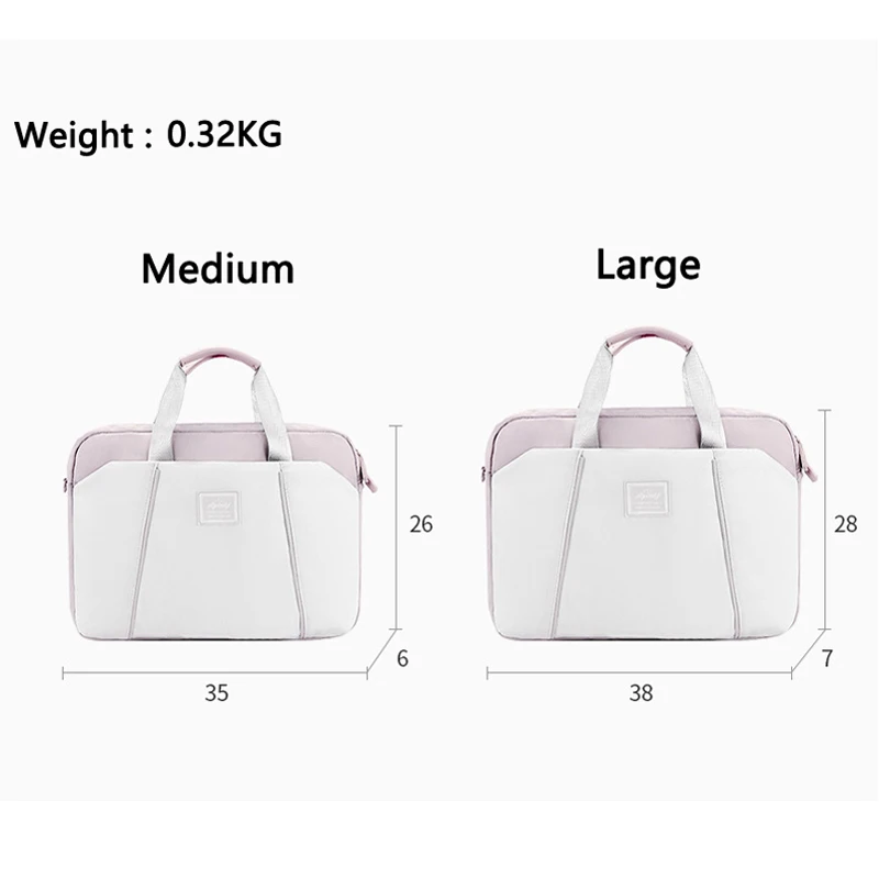 Woman Laptop Bag Waterproof Notebook EBook Handbag Computer Single Shoulder Briefcase Tablet PC Sleeve Case Pouch Gadget Pockets