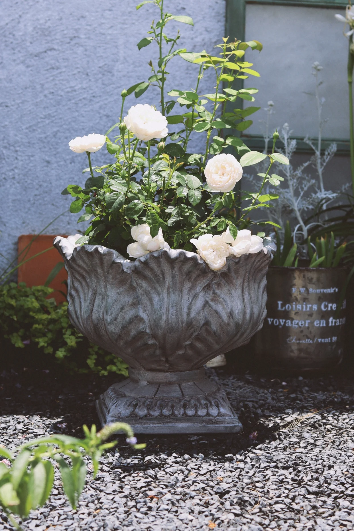 

Vintage ins petal flower pot courtyard garden landscaping decorative ornament crafts