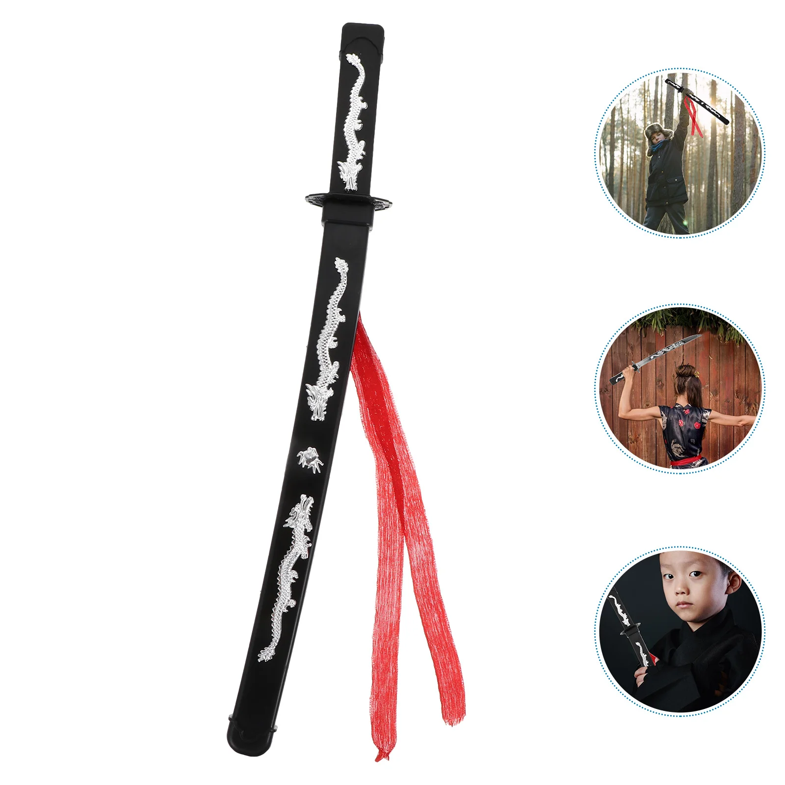 Halloween Creative Plastic Samurai Sword Toys for Kids and Cosplay Party Favors Safe and Distinctive Sword Props