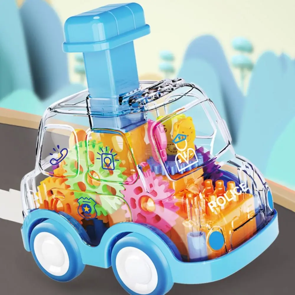 Press Gear Car Pull Back Boy Lampeggiante Trasparente Auto Elettrica Giocattoli Luce A LED Animali Auto Per Bambini Auto Inerziale Giocattolo Per Bambini