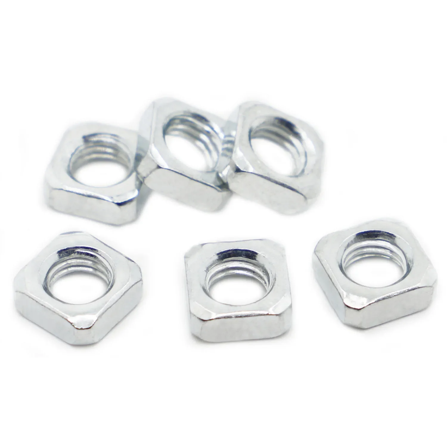 5-50 шт. M3 M4 M5 M6 M8 M10 M12 Калибровочная сталь Foursquare Квадратная квадратная гайка DIN557 GB39