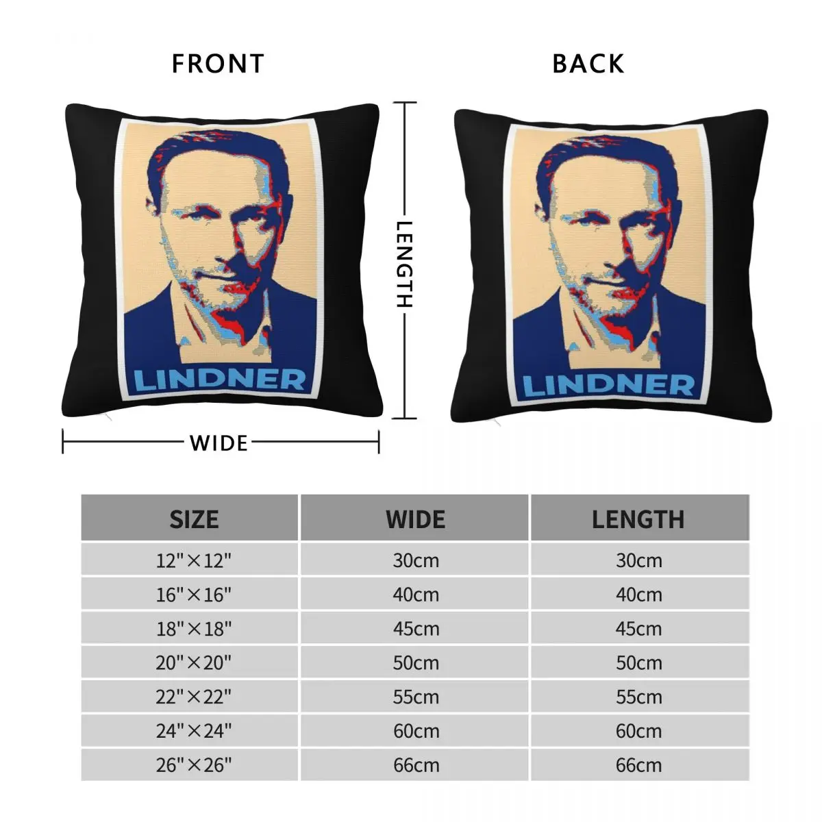 Christian Lindner Minister Finance Square Pillowcase Polyester Linen Velvet Pattern Zip Decor Room Cushion Cover 18