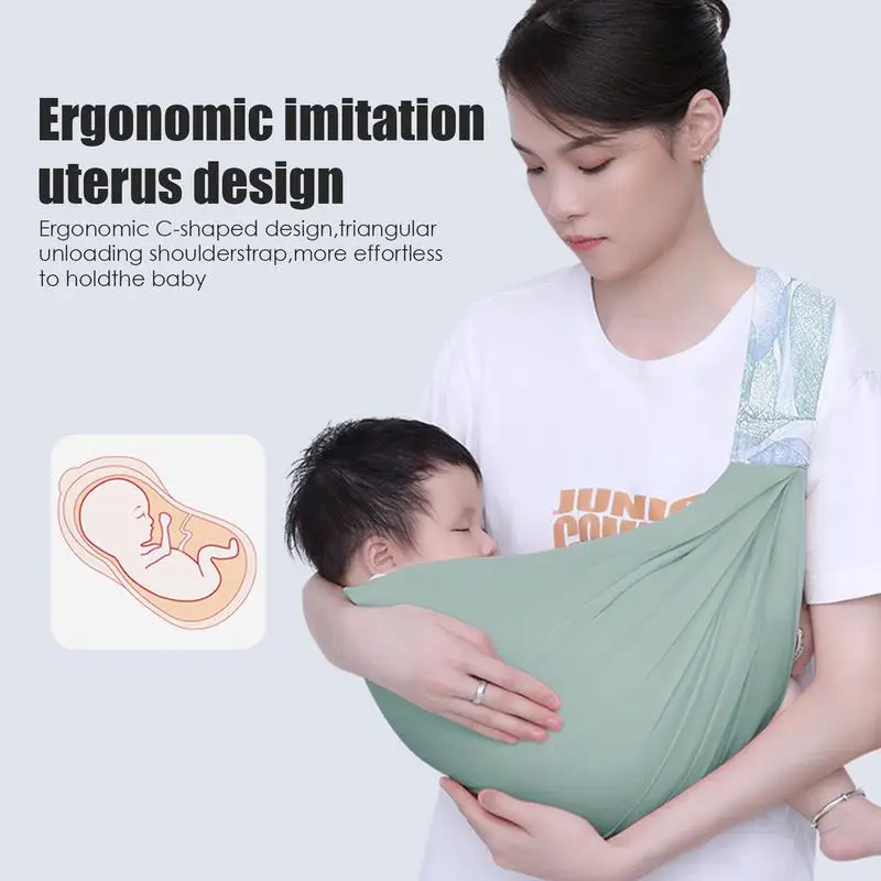 Adjustable Baby Carrier 3-in-1 Ergonomic Convenient Carry Pouch Multiple Ergonomic Positions Front And Back Breathable