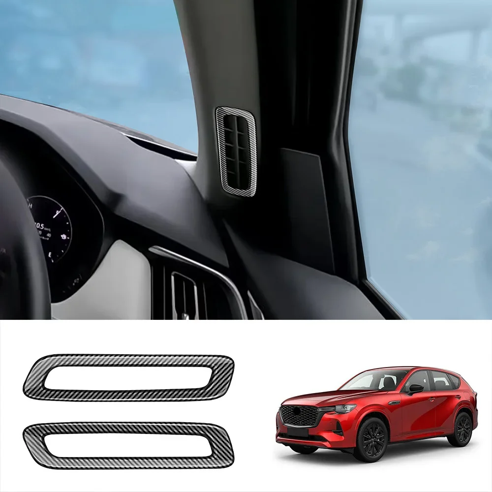 LHD RHD For Mazda CX60 cx 60 2022 2023 2024 Front Side a Pillar Air Condition Vent covers Trim AC Outlet Car accessories