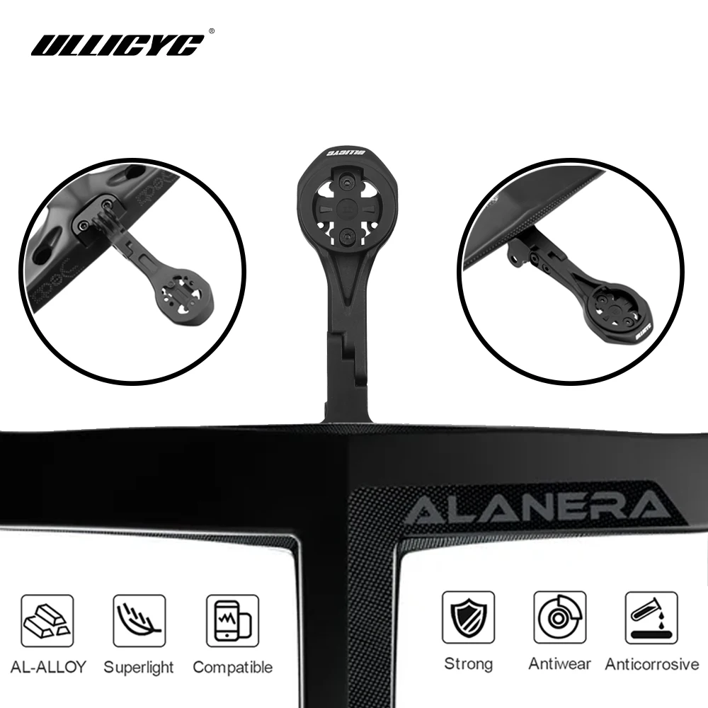 

For ALANERA DCR Handlebar Aluminum Alloy Bike Computer Mount Road Bike GPS Headlight Holder Bracke For GARMIN Wahoo Bryton Gopro