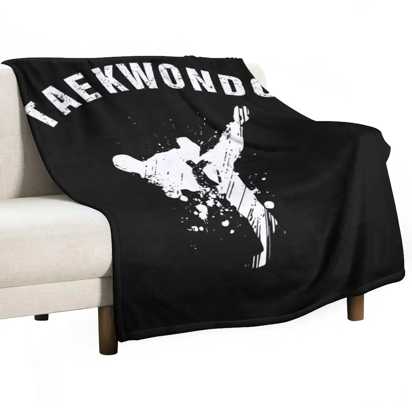 Taekwondo ??? Throw Blanket Sofa Hair Blankets