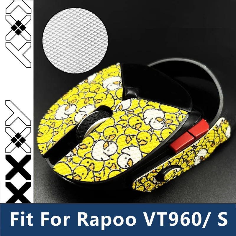 Rapoo VT960/ S Mouse Grip Tape  Anti-Slip Sweat-Proof & Protective Suede Stickers for  Enhanced E-Sports Performance Control
