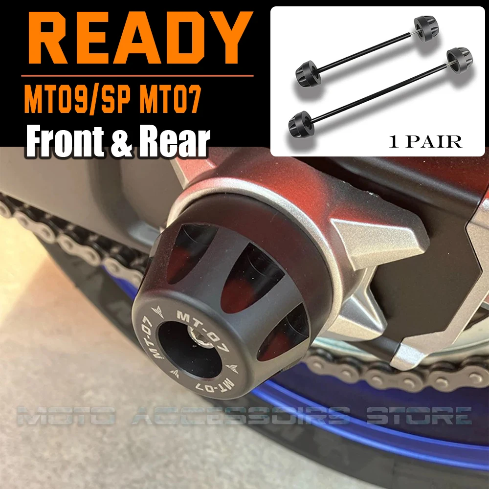 

Rear Front Axle Fork Crash Slider For YAMAHA MT07 FZ07 MT09 SP 2014-2024 MT09 FZ09 SP Motorbike Wheel Protector MT FZ 07 09 2022