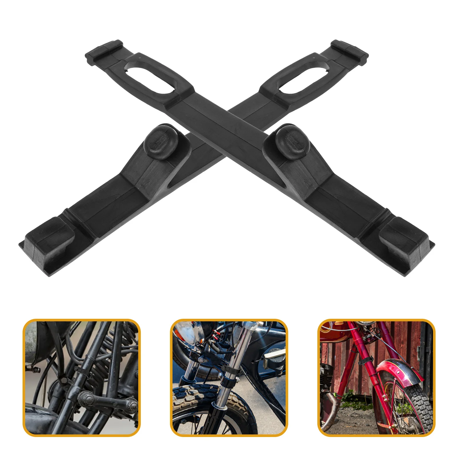 

4Pcs Motorcycle Headlight Rubber Mounting Strips Durable Weather Resistant for Offroad Dirt Bike Headlight Holder Accessories