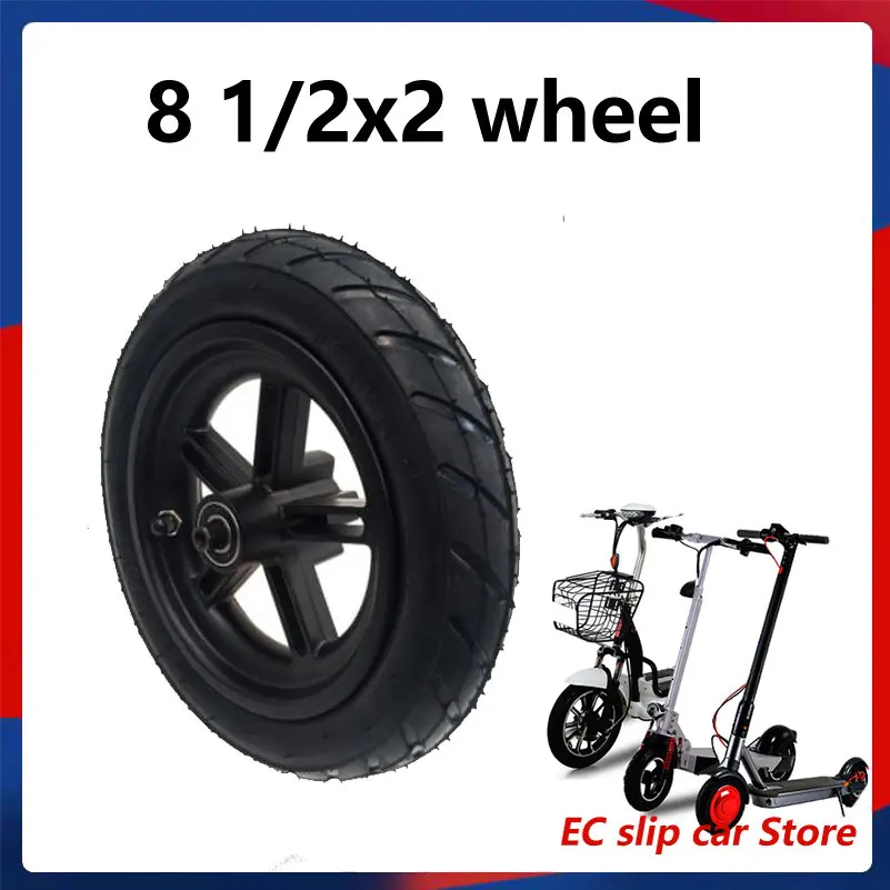 50/75-6.1 8 1/2x2 Inner and Outer Tire Wheels with Disc Brake Alloy  for Xiaomi Mijia M365 Electric Scooter