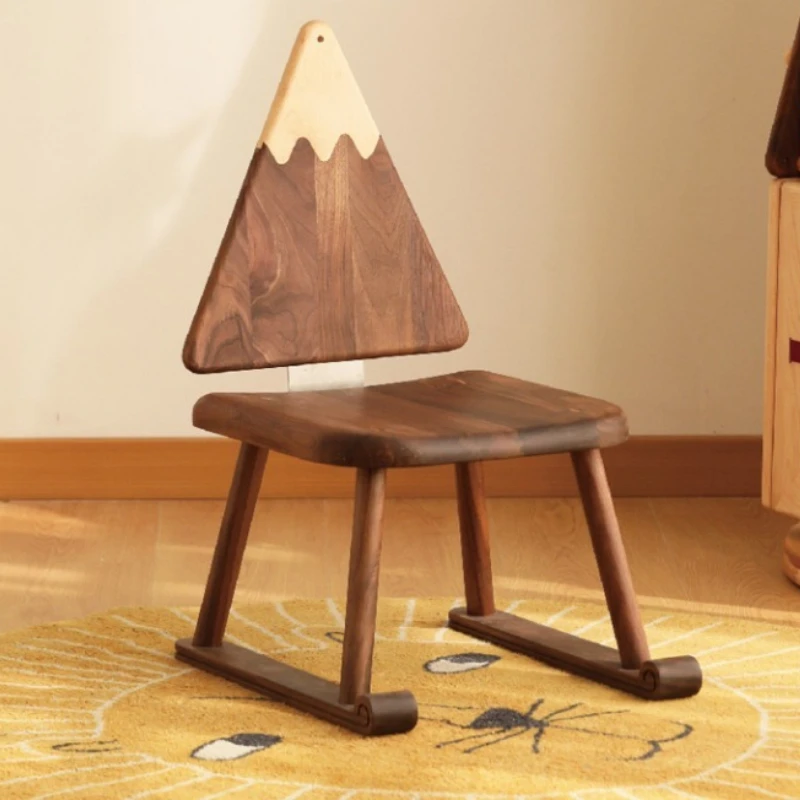 Natural solid wood reading chair, suitable for living room apartments