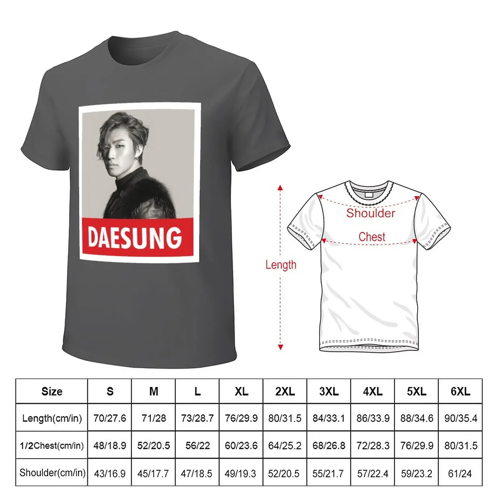 BIGBANG - Daesung T-Shirt Short sleeve tee customs design your own hippie clothes mens graphic t-shirts pack