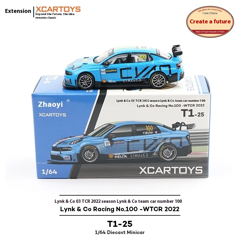

Xcartoys 1/64 Scale Lynk&Co 03tcr 2022 Season Ma Qinghua Racing Car Alloy Model Miniature Toy for Children Birthday Gift