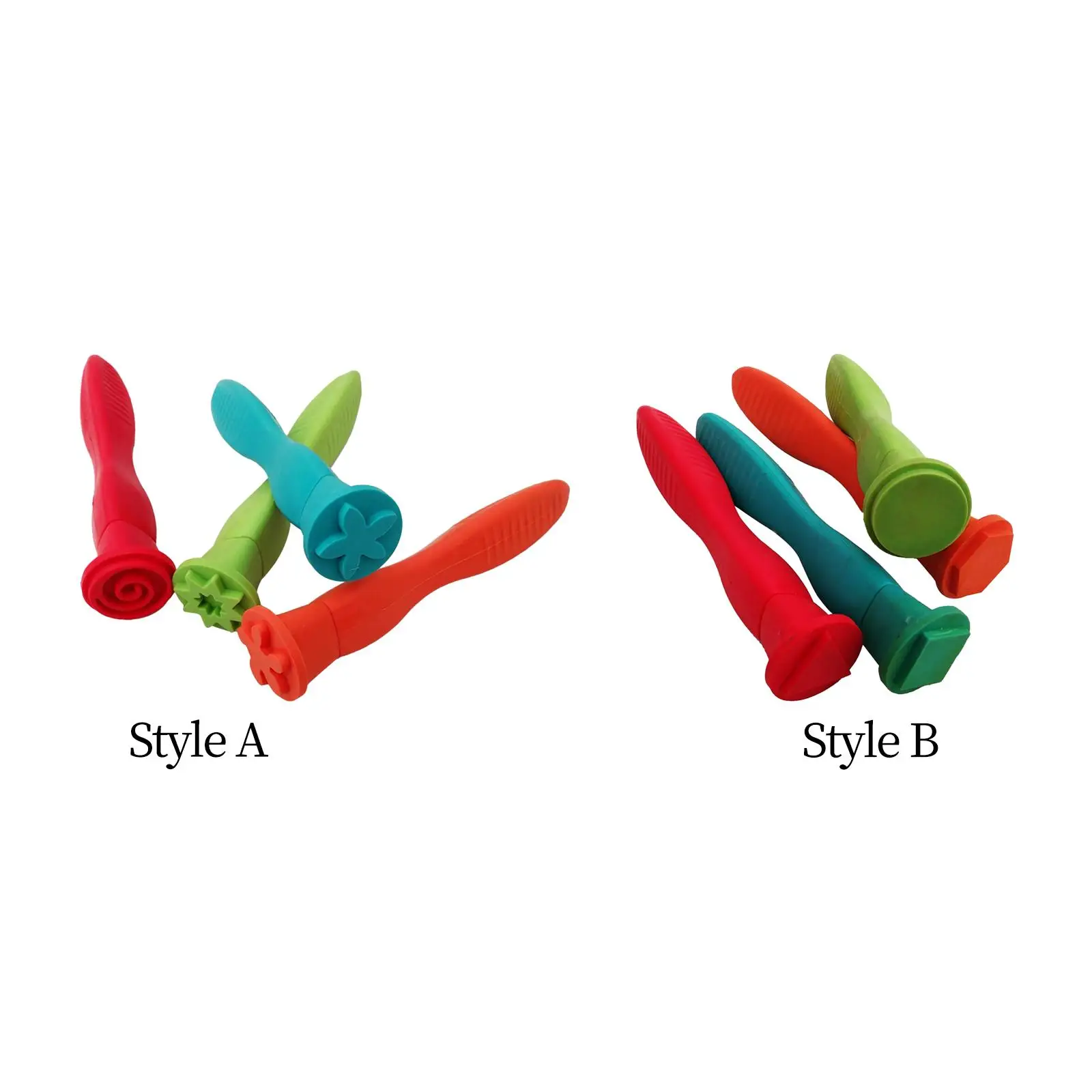Kids Stamp Set - 4-Piece Craft for Creative Art Projects and Learning Fun