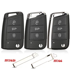 jingyuqin 3 Buttons For Volkswagen VW Golf 7 Sportsvan GTI MK7 Skoda Octavia A7 Seat Flip Folding Smart Remote Car Key Shell Fob